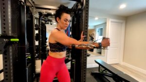 Sternal Pec Cable Press Around