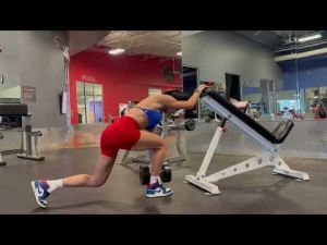 DB Reverse Lunge